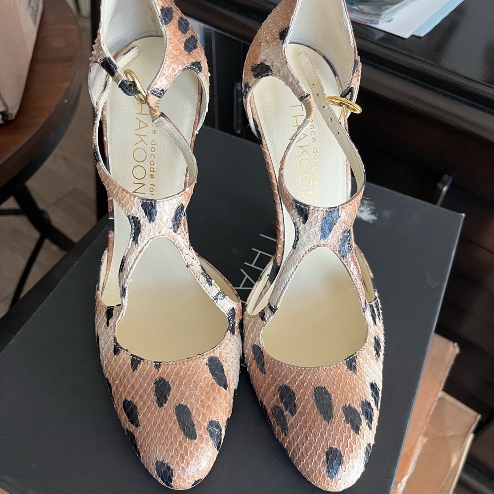 Thakoon Python Desert Storm Heels - image 3